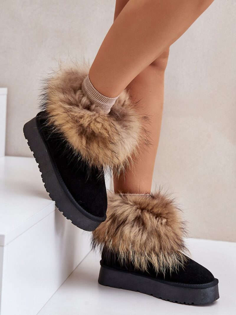 Śniegowce Model Avirisa W5893 Black - Step in style - obrazek 3