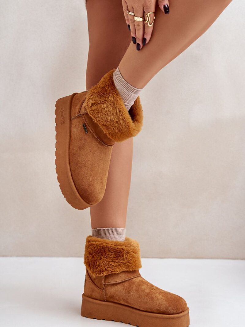 Śniegowce Model Big Star OO274A106 Camel - Step in style - obrazek 3