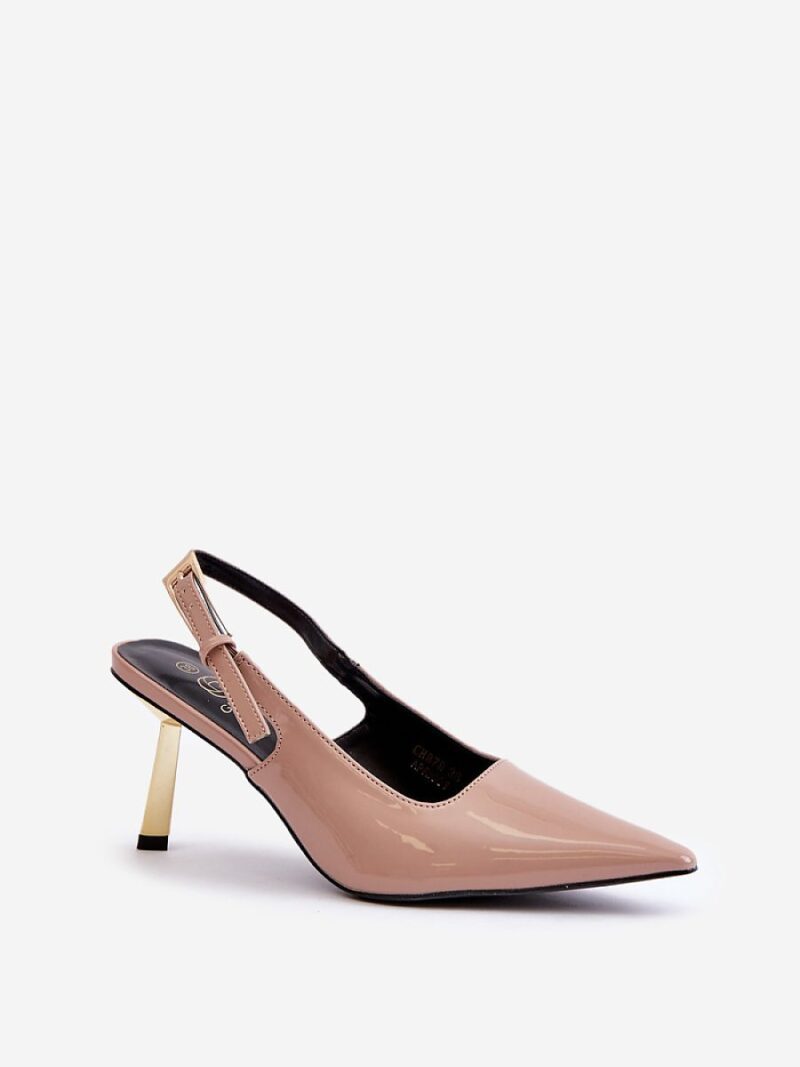 Szpilki Model Filona CH878 Beige - Step in style - obrazek 2