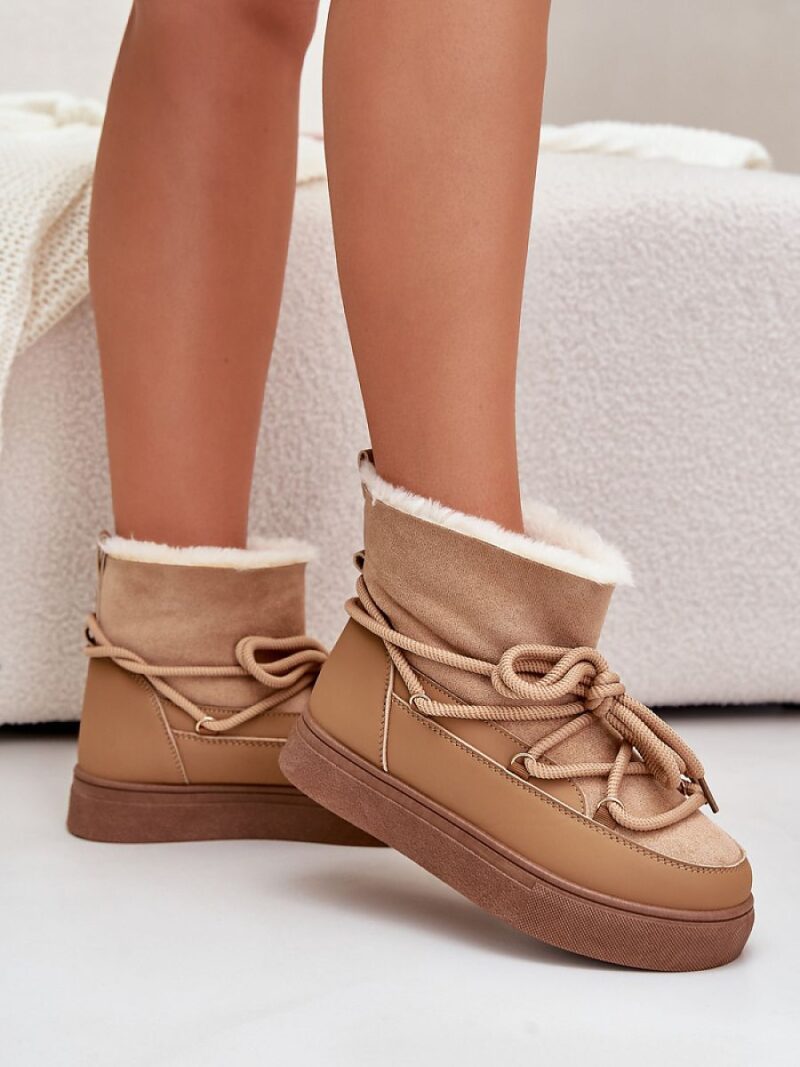 Śniegowce Model Aziara 8933 Camel - Step in style - obrazek 3