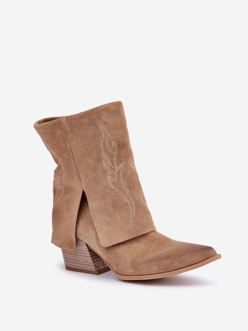 Botki Model Zazoo 3488 Beige - Step in style - obrazek 2