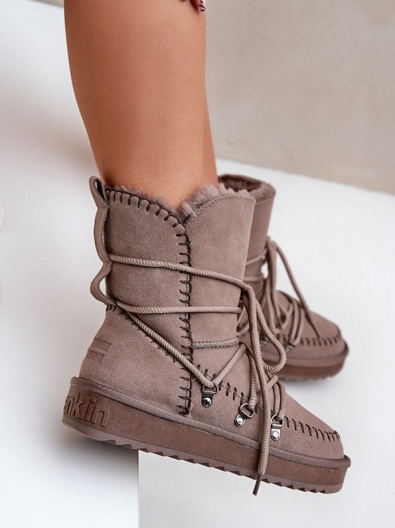 Śniegowce Model D.Franklin DFSH375004 Taupe - Step in style - obrazek 3