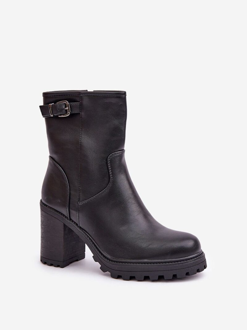 Botki Model Selavia LQ-83 Black - Step in style - obrazek 2