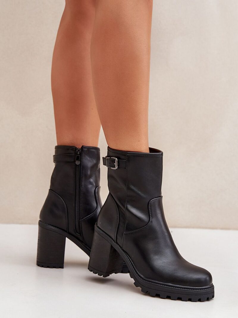 Botki Model Selavia LQ-83 Black - Step in style - obrazek 3