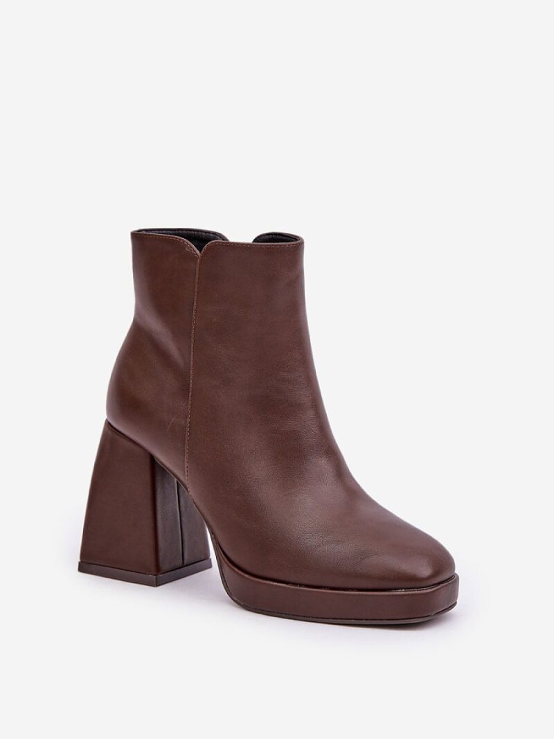 Botki Model Selarae LQ-48 Dark Brown - Step in style - obrazek 2