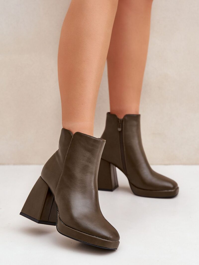 Botki Model Selarae LQ-48 Dark Green - Step in style