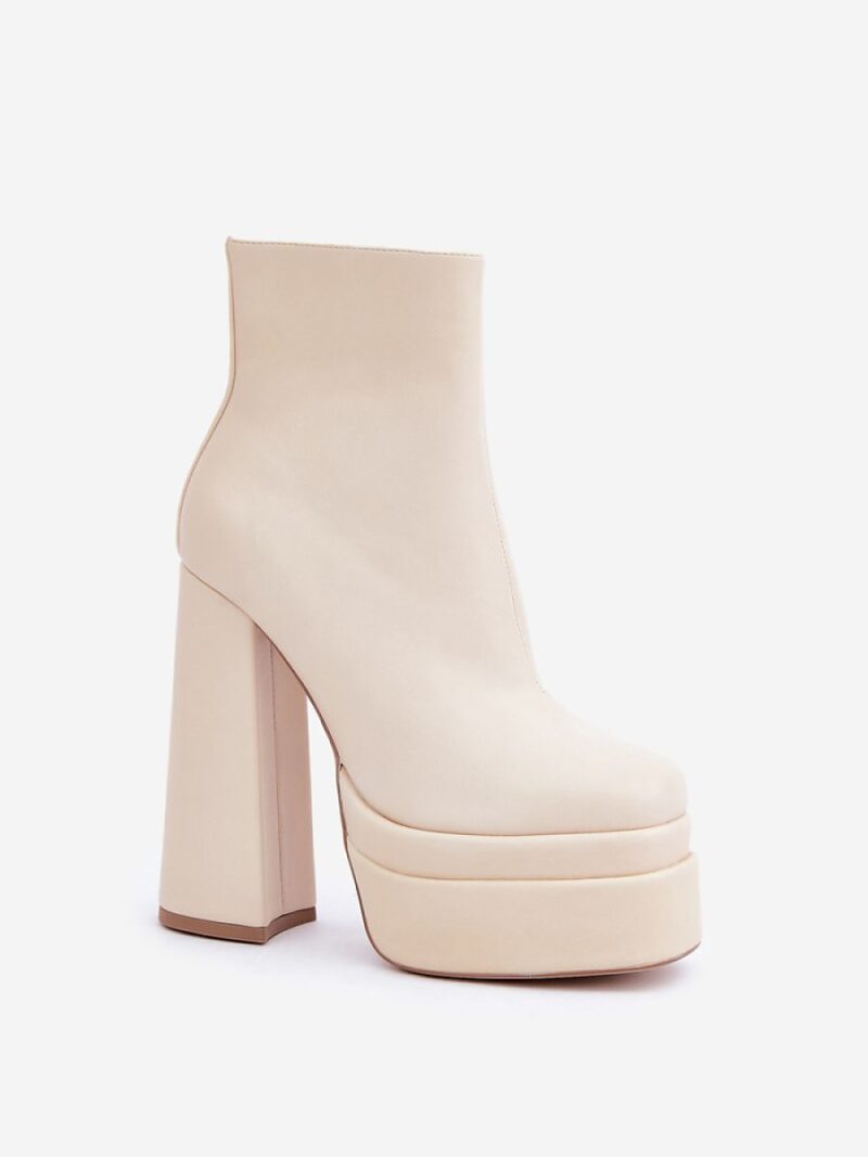 Botki Model Selahra JA-26 Light Beige - Step in style - obrazek 2