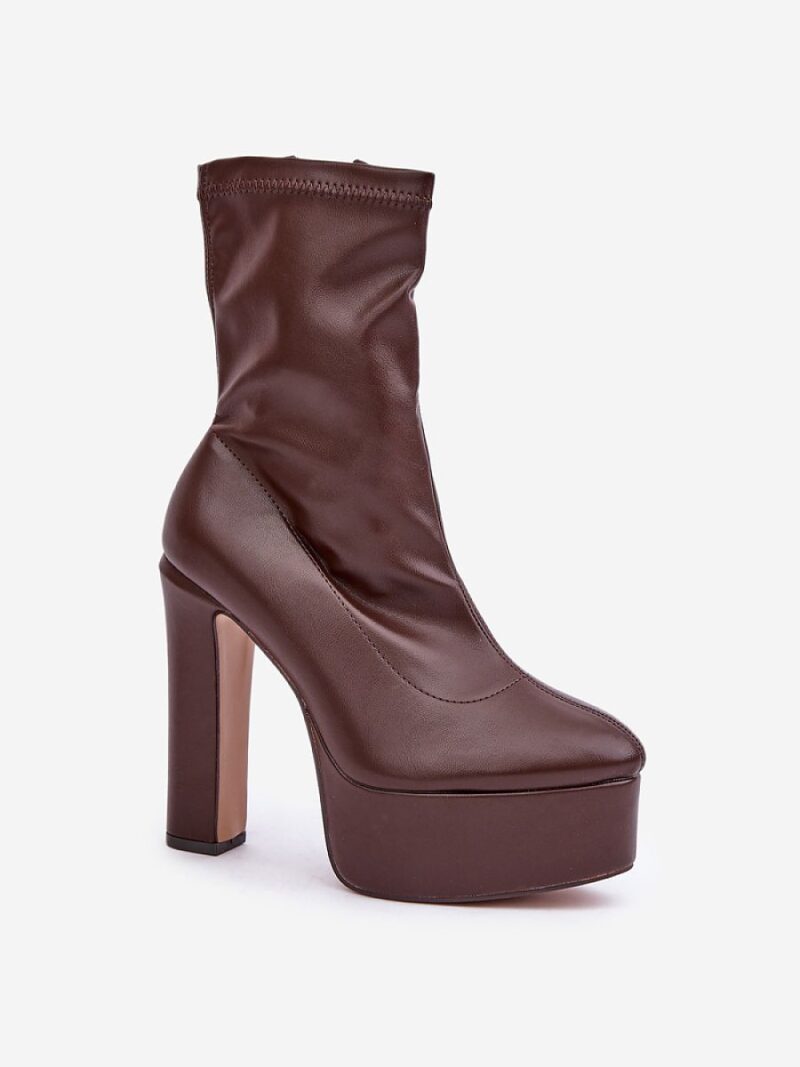 Botki Model Tennira C-243 Dark Brown - Step in style - obrazek 2