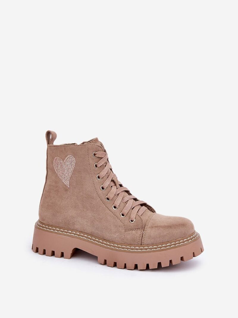 Botki Model Nariri 9568A-2 Dark Beige - Step in style - obrazek 2