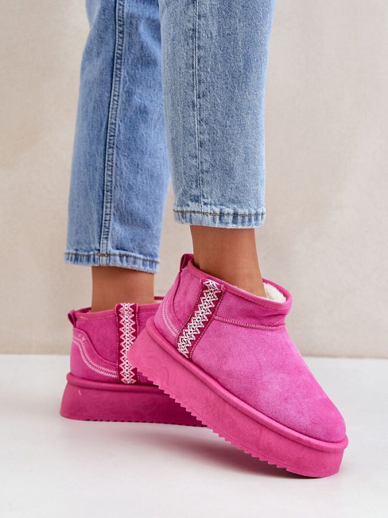 Śniegowce Model Udra UA-1833 Pink - Step in style - obrazek 3