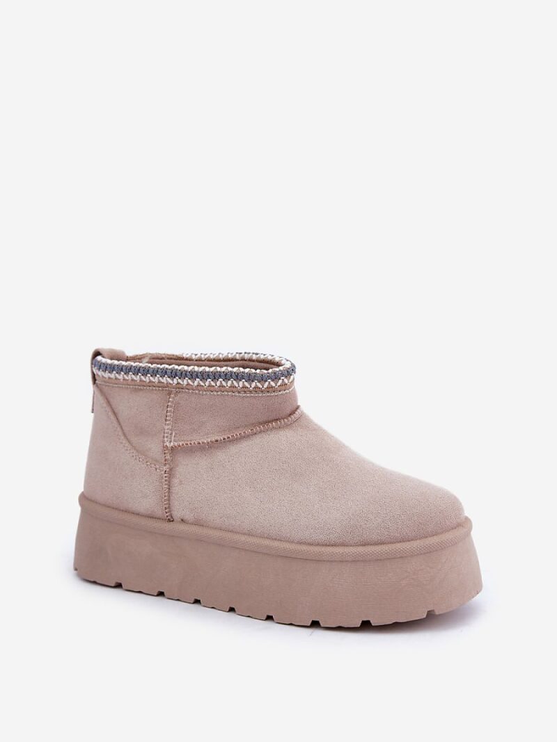 Śniegowce Model Heslania HY877-39 Light Beige - Step in style - obrazek 2