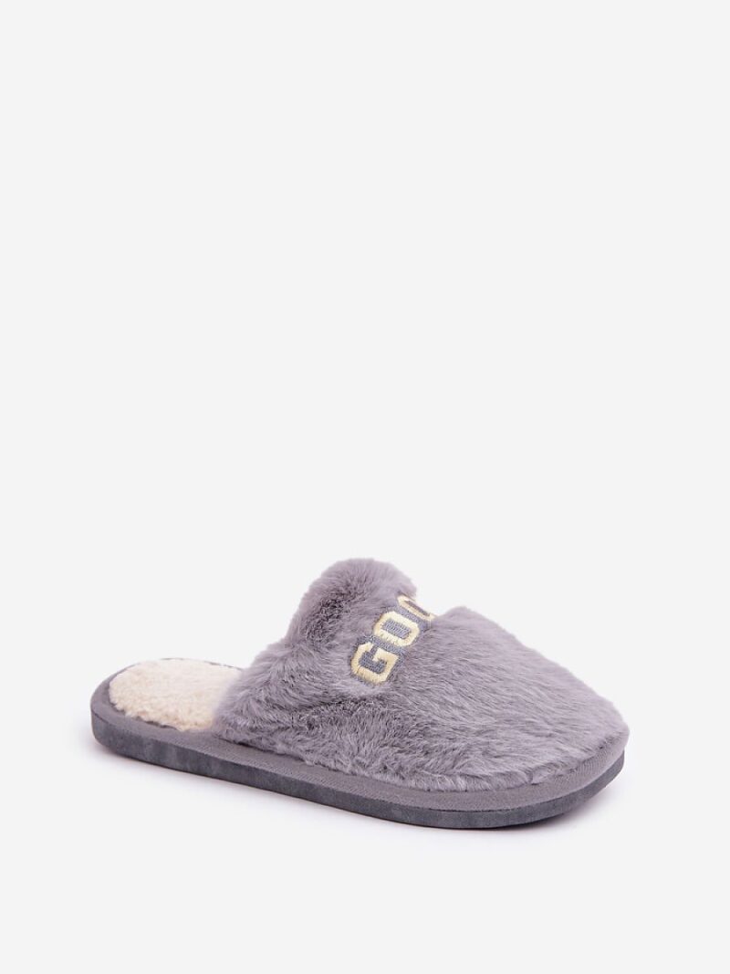 Kapcie Model Kalelia YL-307 Grey - Step in style - obrazek 2