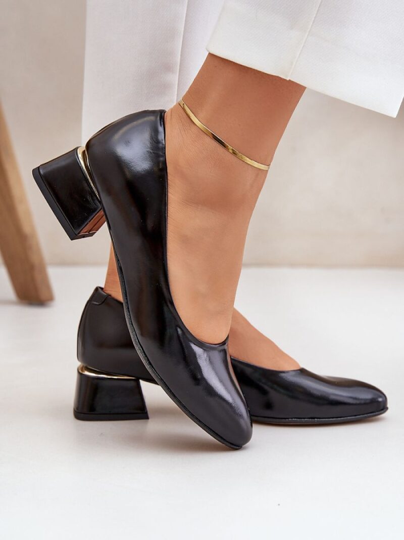 Czółenka Model Lewski 3118 Black - Step in style - obrazek 3