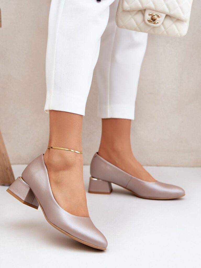 Czółenka Model Lewski 3118 Dark Beige - Step in style
