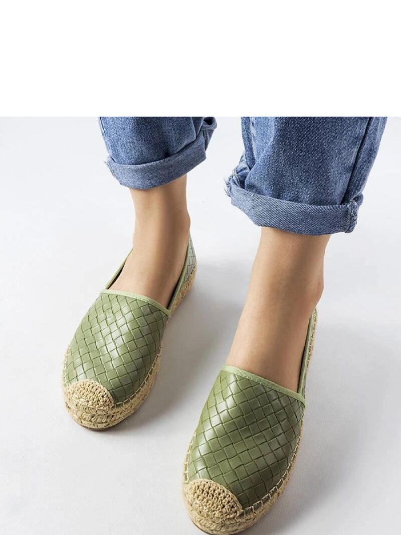 Zielone espadryle zdobione tłoczeniem Geoffrey - Solea - obrazek 3