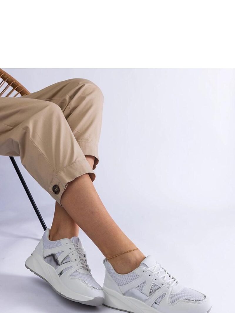 Białe sneakersy na grubej podeszwie Sierra - Solea - obrazek 2