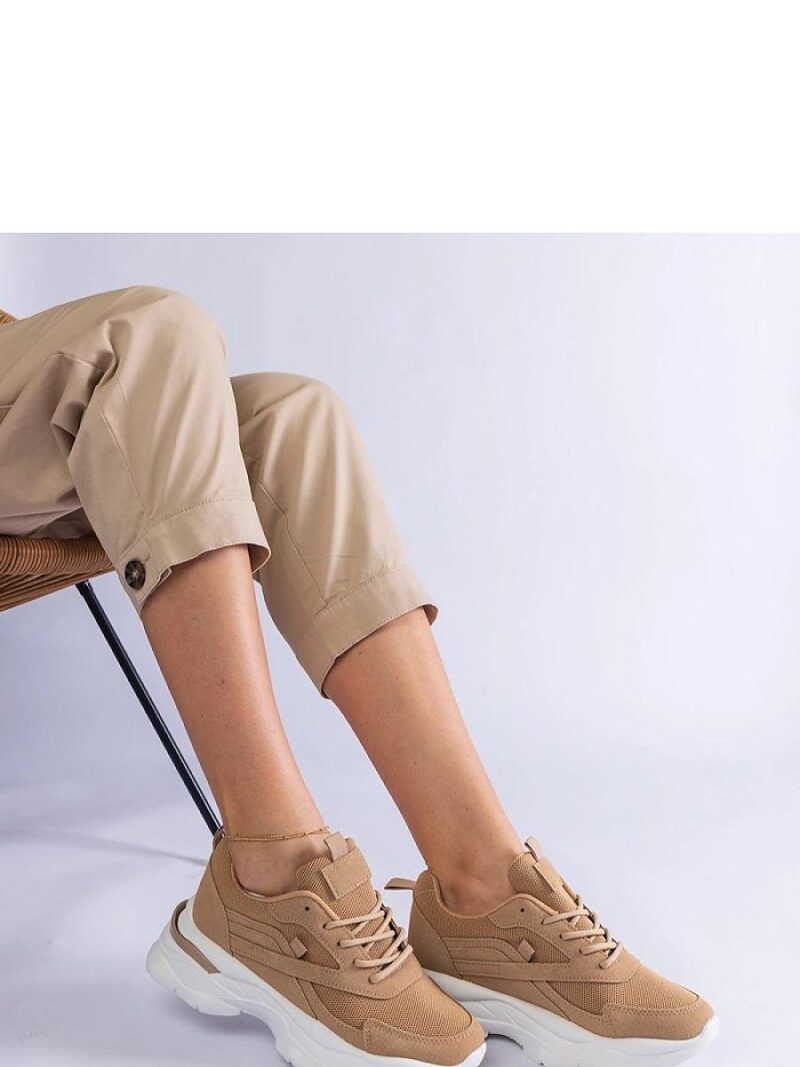 Brązowe sneakersy na grubszej podeszwie Guerrera - Solea