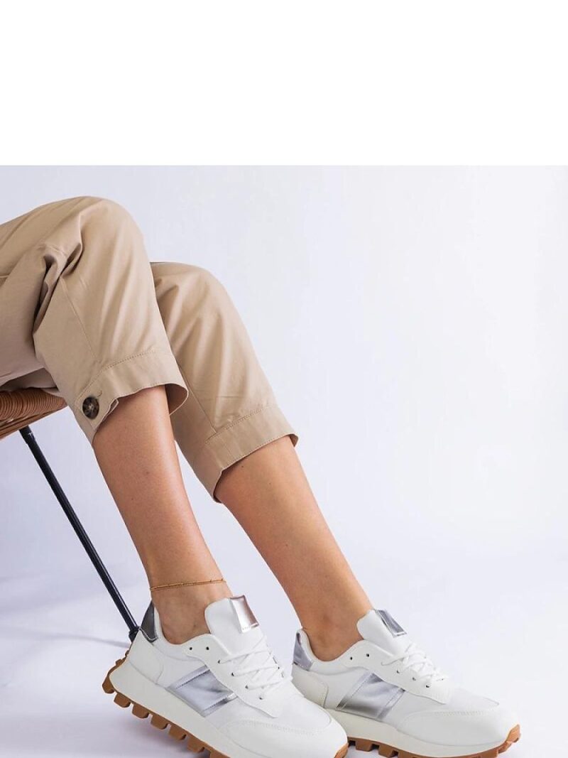 Biale sneakersy z widocznym protektorem Restia - Solea - obrazek 3