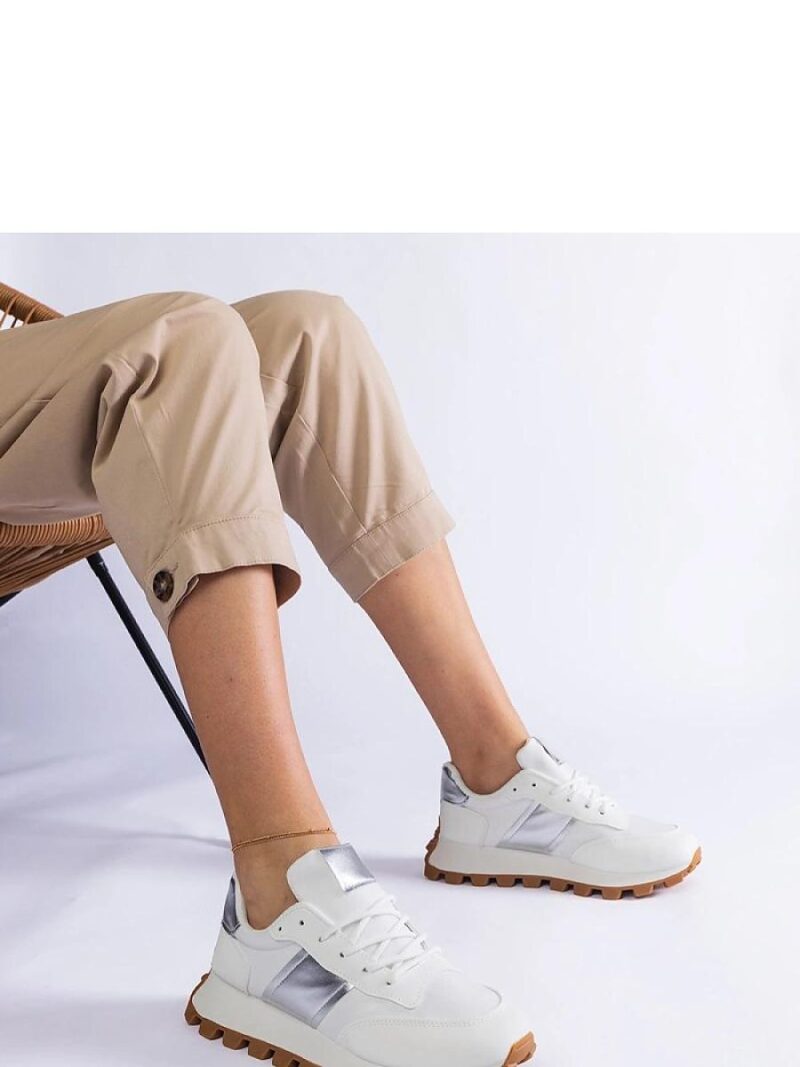 Biale sneakersy z widocznym protektorem Restia - Solea - obrazek 4