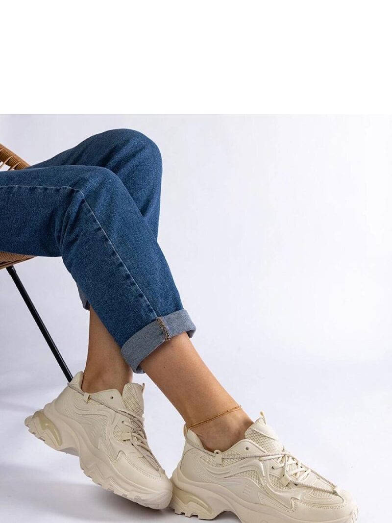 Beżowe sneakersy sportowe damskie Urena - Solea