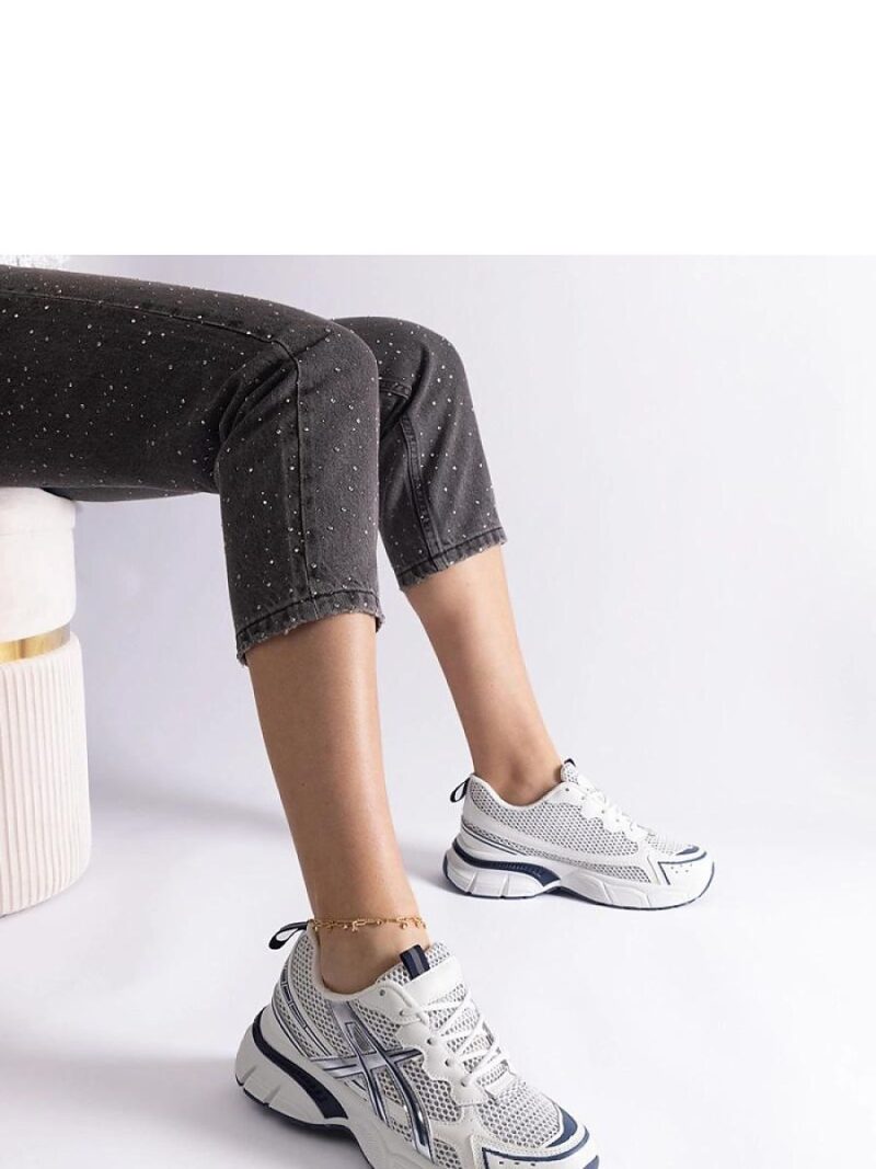 Niebieskie sportowe sneakersy damskie Ondina - Solea