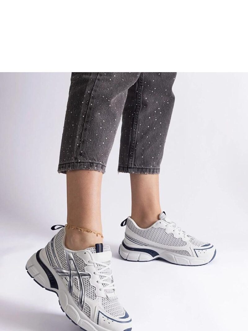 Niebieskie sportowe sneakersy damskie Ondina - Solea - obrazek 4