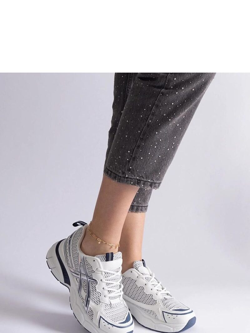 Niebieskie sportowe sneakersy damskie Ondina - Solea - obrazek 5