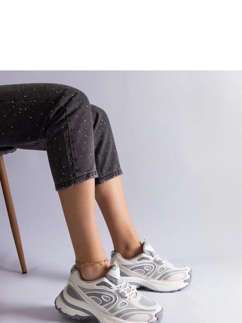 Szare damskie sneakersy sportowe Limon - Solea