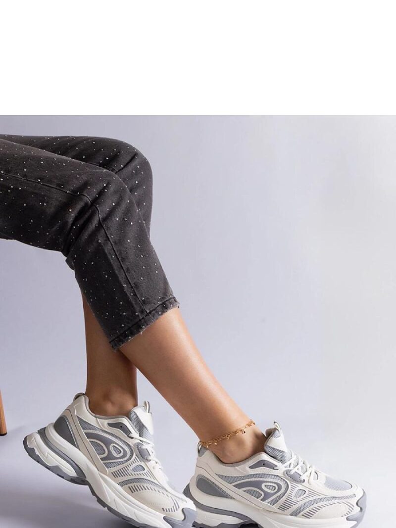 Szare damskie sneakersy sportowe Limon - Solea - obrazek 2
