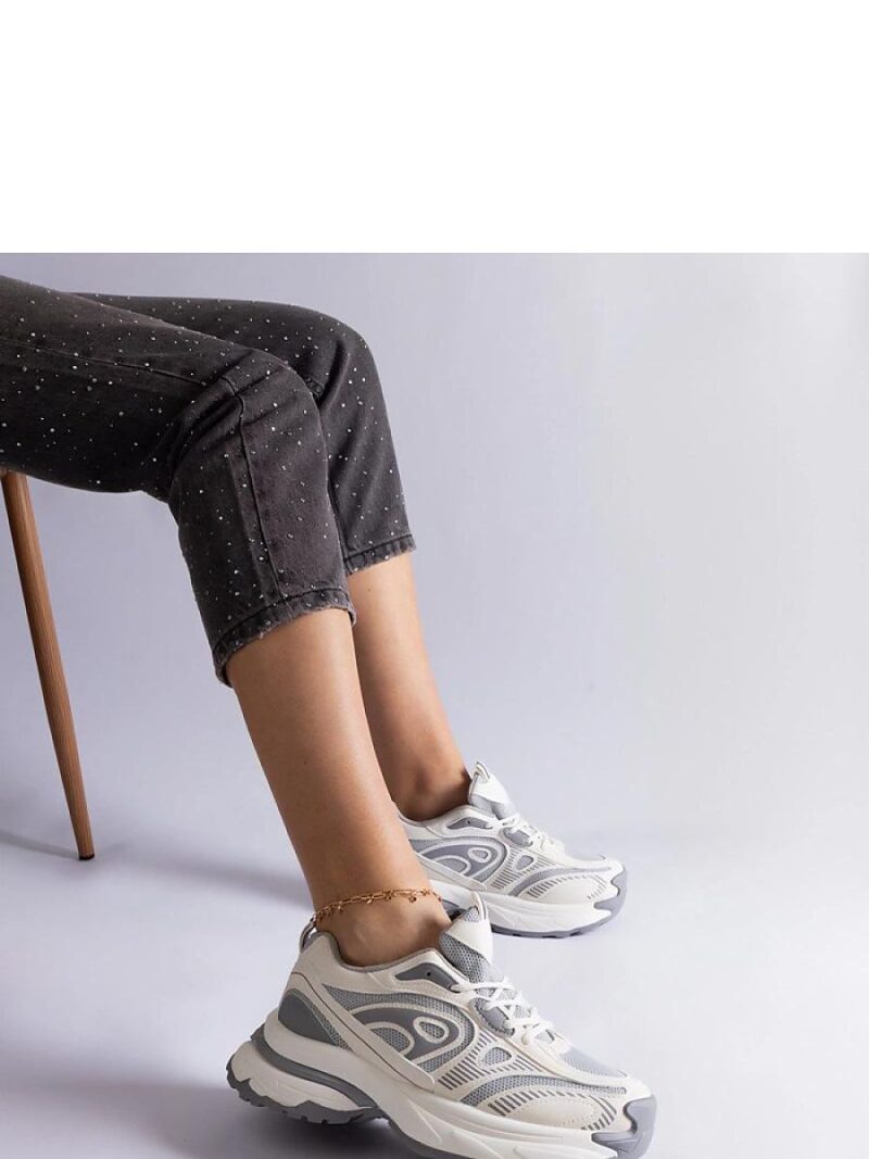 Szare damskie sneakersy sportowe Limon - Solea - obrazek 3
