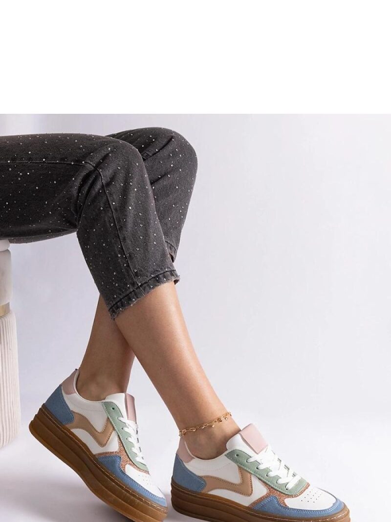 Niebieskie sneakersy na gumowej podeszwie Quica - Solea - obrazek 2