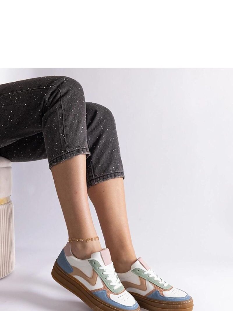 Niebieskie sneakersy na gumowej podeszwie Quica - Solea - obrazek 3
