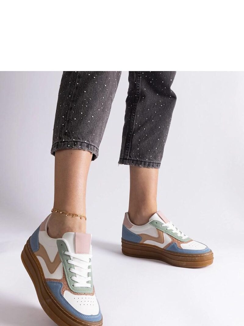 Niebieskie sneakersy na gumowej podeszwie Quica - Solea - obrazek 4