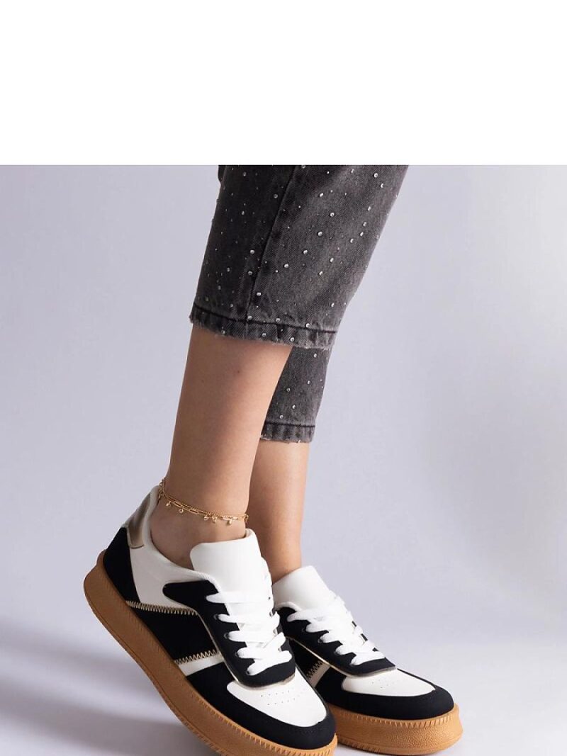 Czarne sneakersy sznurowane na platformie Felicita - Solea - obrazek 5