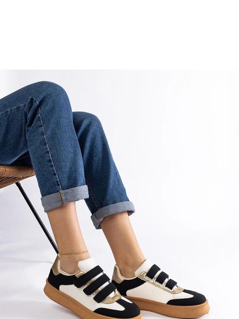 Czarne sneakersy zapinane na rzepy Mena - Solea - obrazek 2