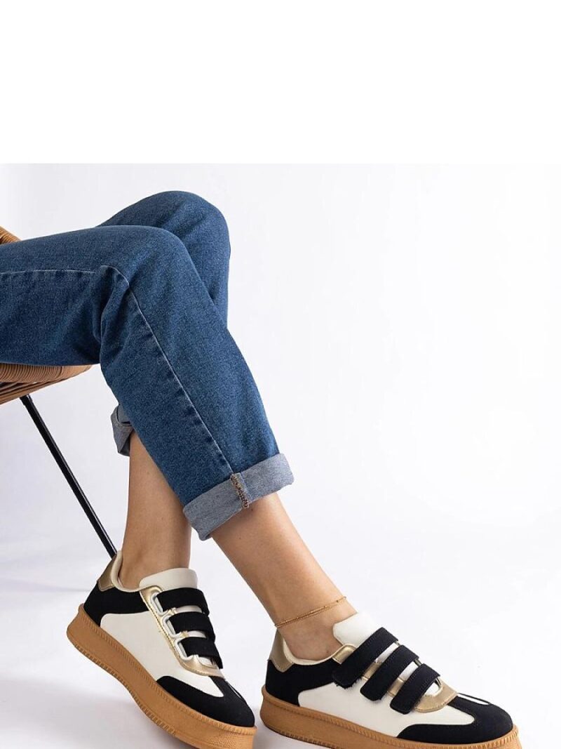 Czarne sneakersy zapinane na rzepy Mena - Solea - obrazek 4