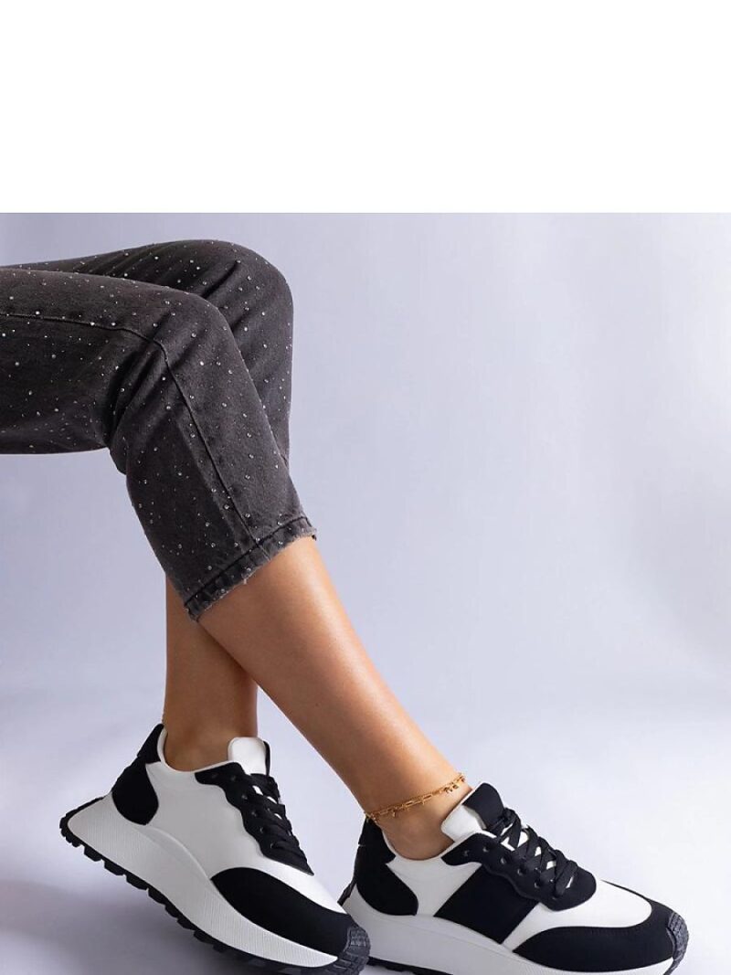 Czarne sneakersy na platformie Cremorna - Solea