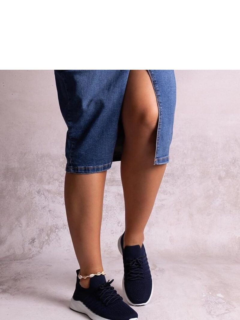 Granatowe sneakersy sportowe Muaza - Solea - obrazek 2