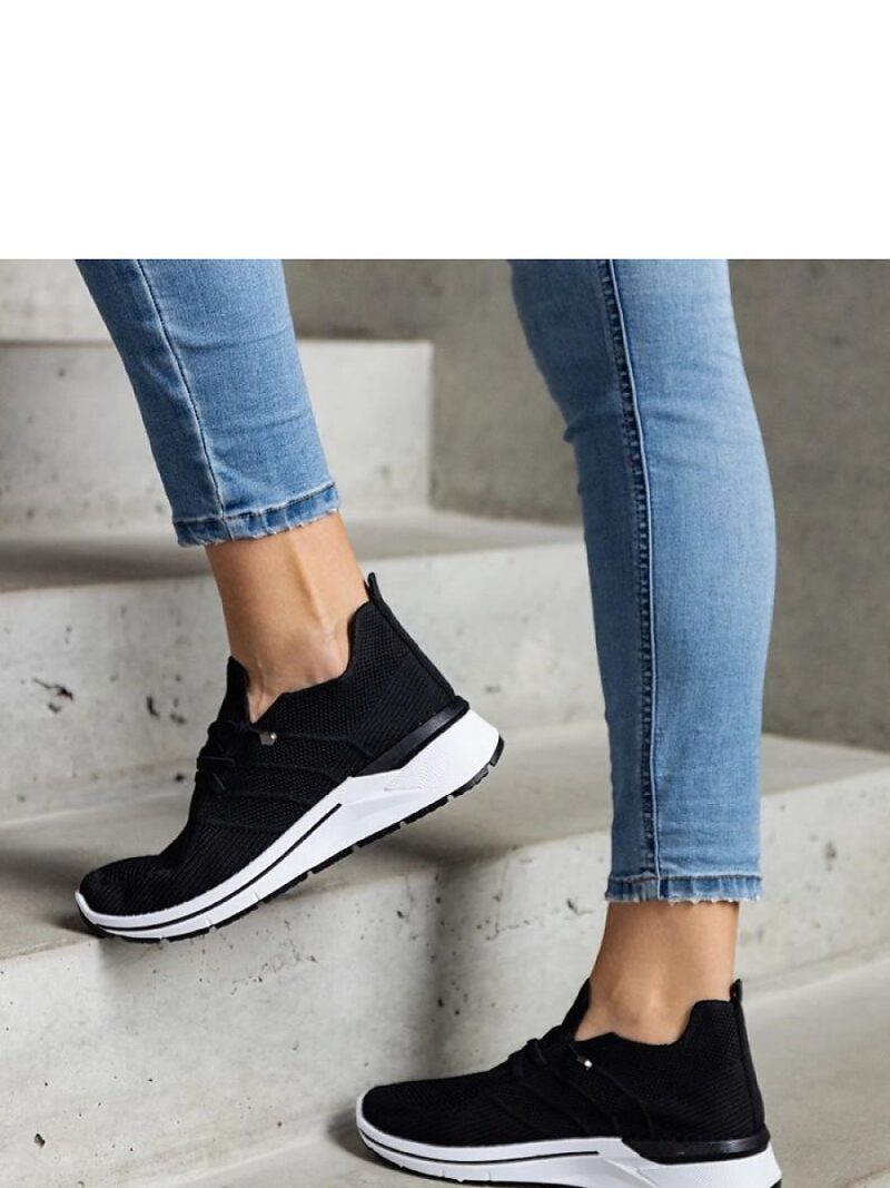 Czarne wsuwane sneakersy Gaberla - Solea - obrazek 3