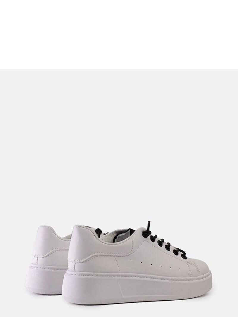 Białe sneakersy z efektownym zdobieniem Asmait - Solea - obrazek 2