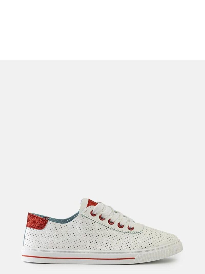 Białe perforowane sneakersy Ruala - Solea