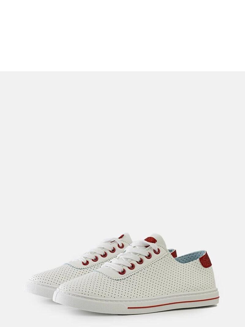 Białe perforowane sneakersy Ruala - Solea - obrazek 3