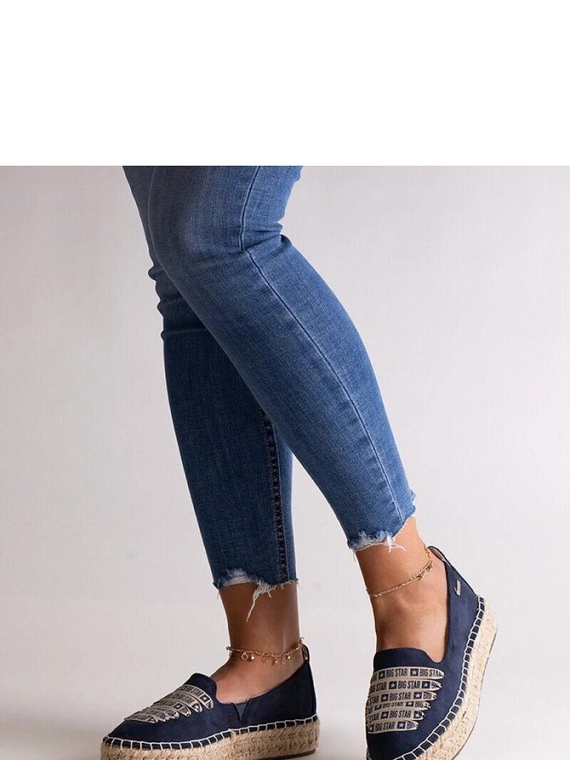 Granatowe espadryle Big Star JJ274889 - Solea
