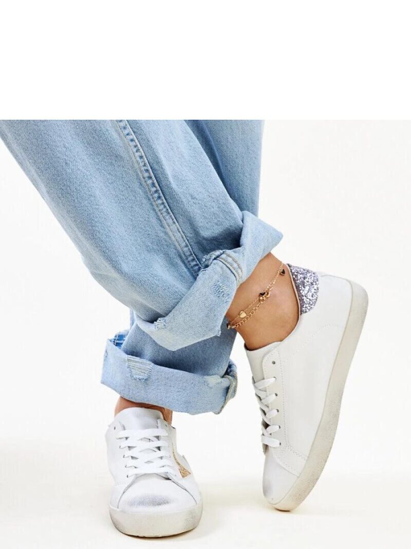 Białe sneakersy z efektem ,,znoszenia`` Gombola - Solea - obrazek 3