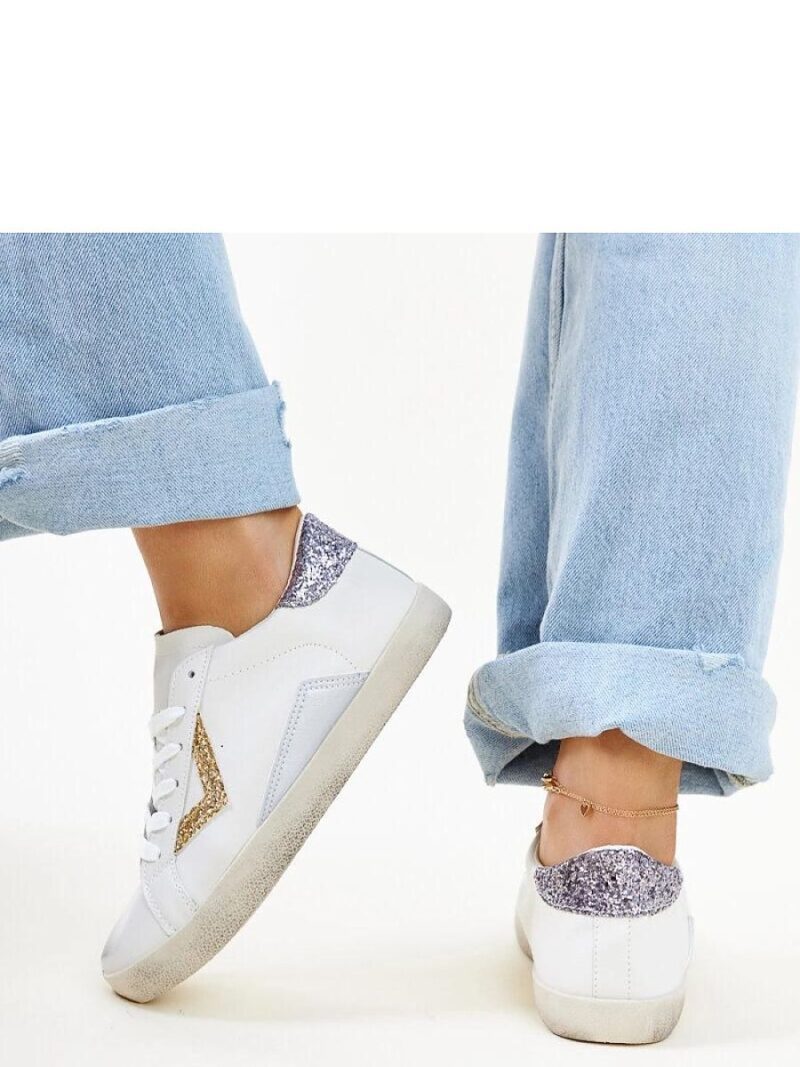 Białe sneakersy z efektem ,,znoszenia`` Gombola - Solea - obrazek 5
