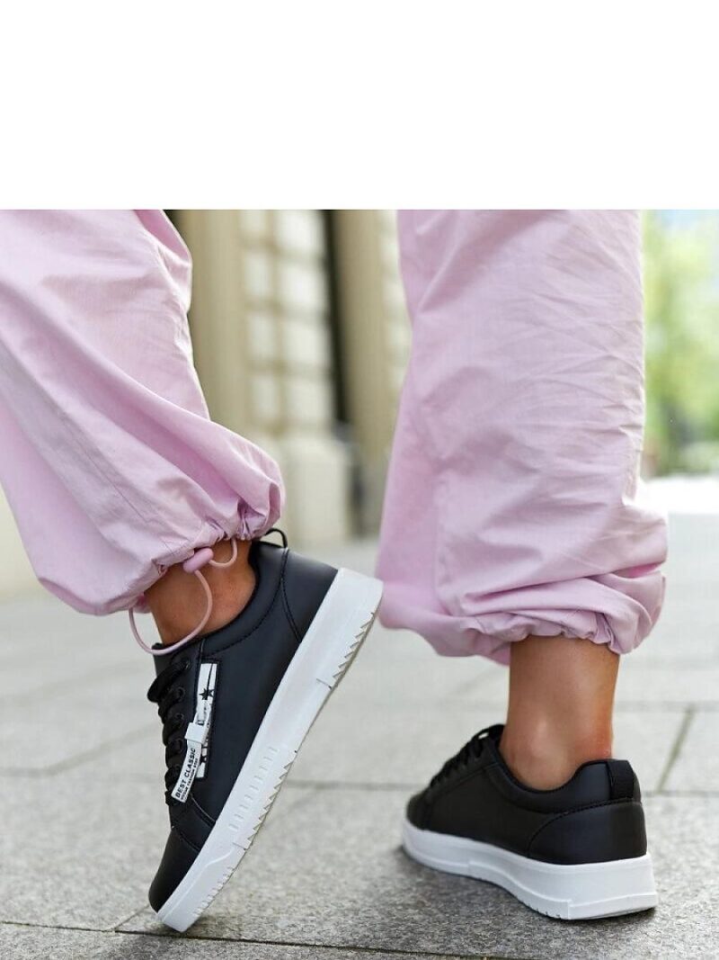Czarne sneakersy eko skóra Brecht - Solea - obrazek 6