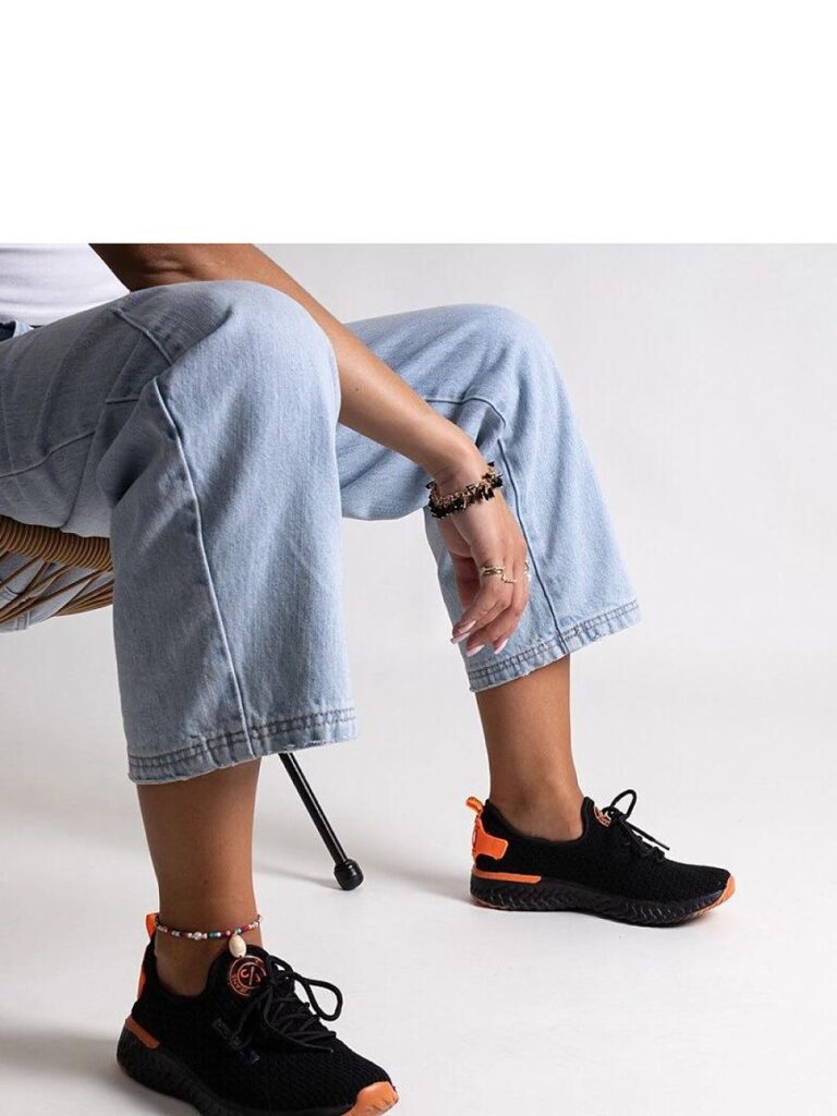 Czarne materiałowe sneakersy damskie CROSS JEANS - Solea