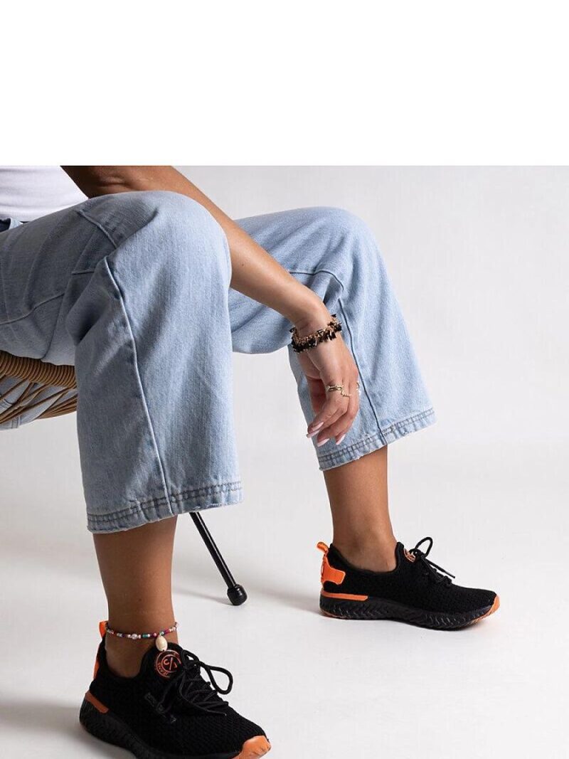 Czarne materiałowe sneakersy damskie CROSS JEANS - Solea
