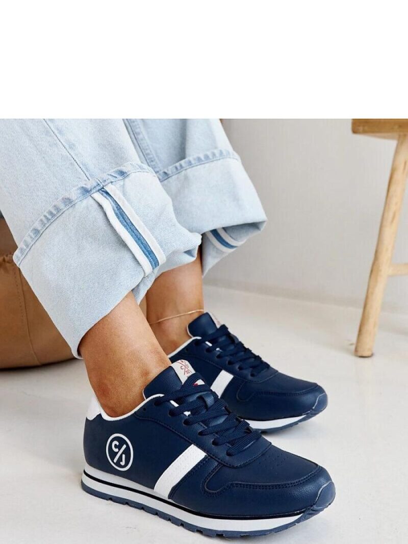 Granatowe sneakersy damskie CROSS JEANS - Solea - obrazek 2