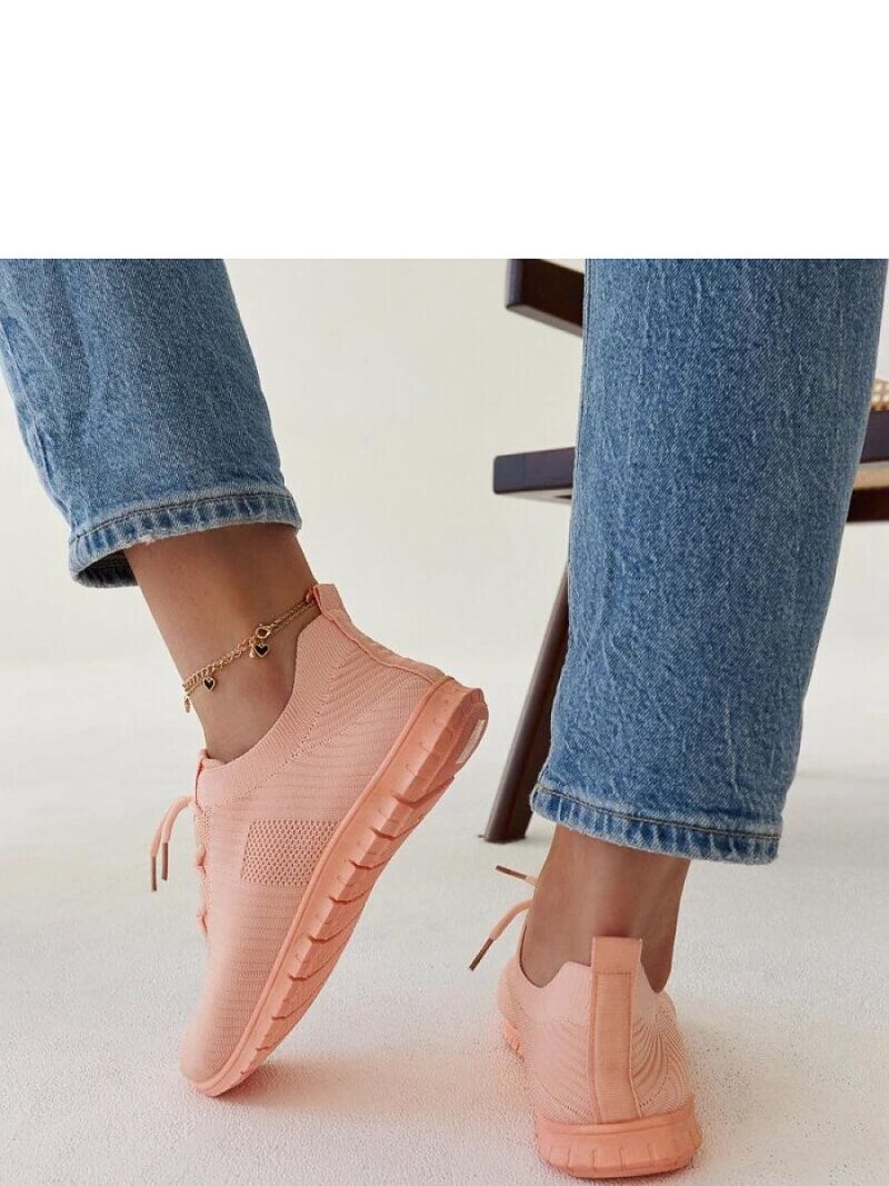 Różowe materiałowe sneakersy Erminio - Solea - obrazek 5